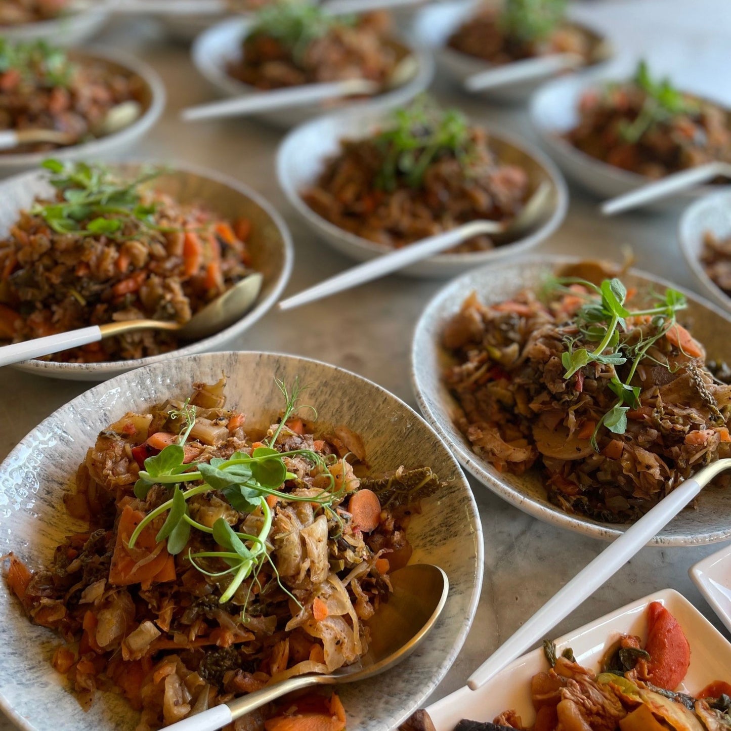 Bowls of Chinese kimchi